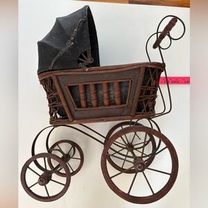 Antique/Vintage Wicker doll Carriage